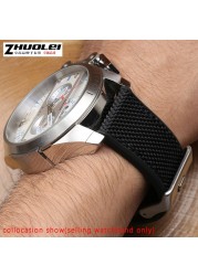 For Diesel Dz4500 Dz4506 DZ7420 DZ4318 Canvas Silicone Watch Strap Men's Officer Series 24 26 28mm Accessories Nylon Watchband