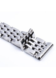 22mm 24mm Quality Stainless Steel Watchband Bracelet for Breitling Strap Watch Band for Avenger Bentley Bentley Strap Logo