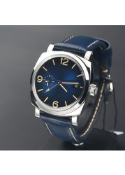 2022 BRAND NEW Pre-owned GMT Steel 41mm Blue Alligator Leather Strap  Automatic Watch Men's Mechanical Reloj Hombre