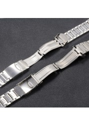 Watch Accessories Watch Strap For Swatch Watch Stainless Steel Bracelet Solid Convex And Prong Steel Belt 17mm 17.5mm 20mm 22mm