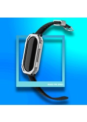 Full Cover Strap For Xiaomi Mi Band 5/mi Band 6 Smartwatch Silicone Strap Accessories Adjustable Wrist Straps For Mi Band 4/5/6