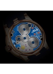 Haofa 1952 Carousel Mechanical Watch Men Sapphire Carousel Starry Energy Reserve 80H Luxury Wristwatches relógio masculino