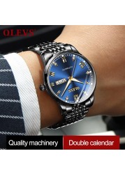 New OLEVS Men's Mechanical Watch Switzerland Wristwatch Business Men Waterproof Steel Strap Automatic Mechanical Watches Gift