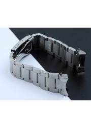 Stainless steel watch band, solid, 22 mm, for Tudor Black Bay 79230 79730 Heritage Chrono, logo without rivet