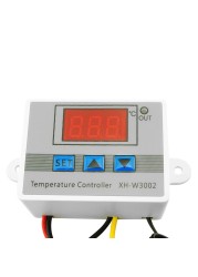 Digital W3002 Temperature Controller 10A Thermostat Control Strong Hardness Electric Portable Switch With Probe Sensor