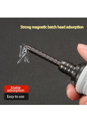 Mini Ratchet Screwdriver Philips Magnetic Slotted Dual Purpose Impulse Head Telescopic Labor Saving Screwdriver Hand Tool