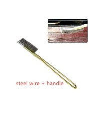 1pcs Wire Brass Steel Nylon Brush Mini Brushes Micro Rust Remover Paint Remove Metal Scrubbing Polishing Burring Brush