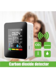 5 in 1 CO2 Air Detector Carbon Dioxide Detector Agricultural Production Greenhouse CO2 Monitor Analysis White Gas Detector