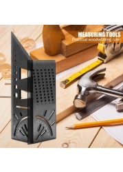 45+90 Degree Woodworking Ruler Square Woodworking Scrib Measure Measuring Tool With Scale And Ruler Convenient High Quality