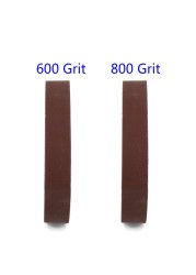1 x 30 inch sanding belts, 15 pcs, 600 800 1000 high grit, aluminum oxide 25mm width/1 inch length 762mm/30 inch