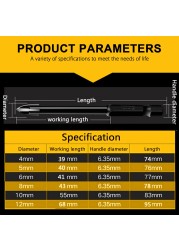 4mm/5mm/6mm/8mm/10mm/12mm Glass Drill Bit Set Alloy Carbide Point Cutting Edges Tile Glass Cross Spear Head Drill Bits