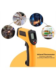 Digital Infrared Thermometer Non-Contact Thermometer Thermometer LCD Display Infrared Laser Point Gun -50~380°