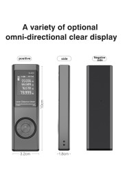 40/60/80 متر ليزر مقياس مسافات Rangefinder الليزر شريط القياس الرقمي ليزر Rangefinder مع قياس زاوية الليزر Rangefinder
