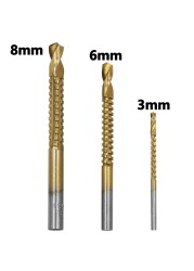 HSS Steel Titanium Step Drill Bit Set 4-12/20/32mm Metal Hole Cutter Wood Cone Core Drill Hole Saw Tool Twist Saw Drill