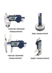 SHAHE IP54 waterproof digital caliper stainless steel electronic vernier caliper 150mm measuring tools vernier caliper