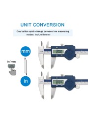 SHAHE New Hardened Stainless Steel 0-150mm Caliper Digital Vernier Caliper Micrometer Electronic Vernier Caliper Measuring Tool