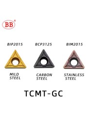 BB كربيد إدراج CCMT DCMT TCMT CCGT مخرطة تحول أداة CCMT060204 DCMT070204 TCMT110204 DCGT11t302 الألومنيوم الفولاذ المقاوم للصدأ