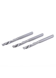 1pc 3.175/4/6/8/10mm 3A Up and Down Compound Single Flute Spiral Carbide Mill Tool Wood Press Cutters End Mill Cutter