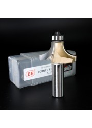 BB Corner Rounding Router Bit Concave Milling Cutter with Parallel Shank 1/2 1/4 Inch Woodworking Tool Round Edge Trimmer