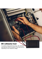 Digital DC 2.5/3-40V Voltmeter Automobile Motorcycle Two Wire Voltage Ammeter Car Volt Current Tester Monitor Panel