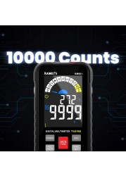 جهاز متعدد الفاحص الرقمي KAIWEETS KM601 9999 التهم متعدد المقاييس 1000 فولت 10 أمبير مقياس السعة أوم هرتز جهاز رقمي متعدد الفاحص RMS تيار مستمر DMM