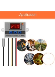 12/24/220V Microcomputer Thermostat Digital Temperature Control Switch Thermometer Thermostat Regulator With Probe -50~110°C