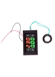 AC Ammeter Digital Voltmeter 220V Panel Amp Volt Current Voltage Meter Tester Double LED Display High Quality