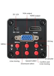 كاميرا SONY IMX307 Sensor 13MP HD 1080P HDMI VGA C Mount مجهر فيديو رقمي صناعي لإصلاح الهاتف PCB