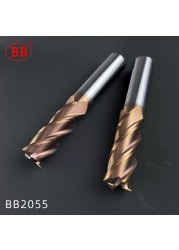 BB 2F 4F Carbide End Mill 1.1mm to 11.9mm CNC Cutter Mini Tool 4 Flute Metal Steel Wood Cutter