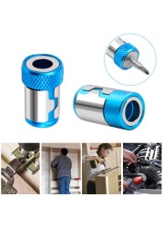 1/4" Alloy Steel Screwdriver Bits Magnetic Ring for 6.35mm Shank Anti Corrosion Drill Bit Magnet Strong Ring