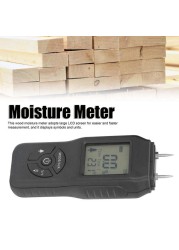 Professional Two Pins Digital Wood Moisture Meter 2-70% Leaf Timber Humidity LCD Display Timber Moisture Detector ATC Function