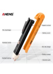 Electricity Tester Pencil Digital 90-1000V 12-1000V AC Non-Contact Voltage Detector Tester Pen Tester Meter Volt Current Electrical