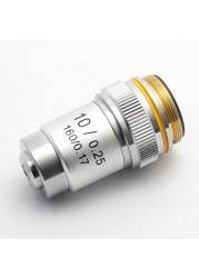 Biological Microscopes 100X Achromatic Objective Lens (Oil) 4X 10X 20X 40X 60X 195mm Distance Comparator Universal RMS Thread
