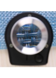 30X Optical Glass Lens Magnifier 6 LED Full Metal Folding Linen Tester Loupe Magnifying Glass Multi Anti Magnifier