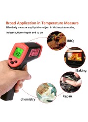 Digital infrared thermometer non-contact laser thermometer thermometer imaging hygrometer IR termometro LCD thermometer