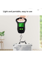 50KG Hanging Scale with Backlight Electronic Fishing Weights Pocket Digital Fishing Scales Luggage Kitchen Weight Gadgets