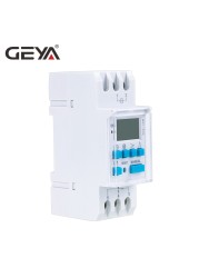 GEYA-مؤقت فلكي THC ، مفتاح LCD ، 16A ، 20A ، 30A ، 110V ، 220V