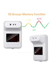 Auto Voice Alarm System Thermometer Non-Contact Wall Hanging Infrared Thermometer Forehead Thermometer °C/°F Switch Thermometer