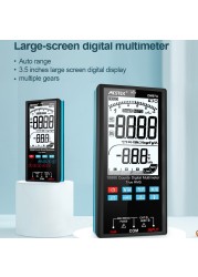 DM97S Digital Multimeter 9999 TRMS 3.5" LCD Display DC AC Voltage Temperature Diode Multimeter Metro NCV Multimeter Tester