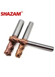 Milling Cutter Alloy Coating Tungsten Steel CNC Tool Maching Hrc55 Endmill SHAZAM Milling Cutter Machine Tools 4.5/5.5/6.5/7.5