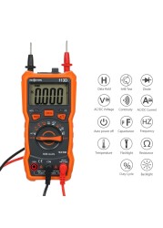 RICHMETERS جهاز القياس الرقمي, جهاز متعدد المتر RM113A/RM113D مع 6000 عد NCV أداة درجة حرارة الجهد مع شفط مغناطيسي وضوء فلاش