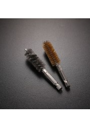 2pcs Car Cleaning Steel Wire Brush for Drill Driver Power Driver Paint/Rust Remover Cleaning Polishing Grinding for Machinery