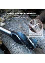 Survival Settlers Tools Scotch Eye Wood Auger Drill Bushcraft Gear Manual Hand Wood Auger Peg Hole Maker Multitool for Camping