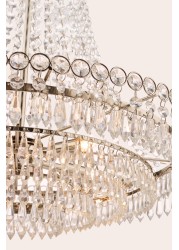 Laura Ashley Enid Cut Glass 5 Light Grand Chandelier