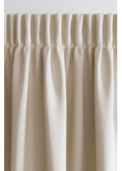 Cotton Curtains Pencil Pleat Blackout/Thermal