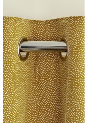 Mini Spot Velvet Eyelet Curtains