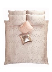 Tess Daly Phoebe Art Deco Sequin Duvet Cover and Pillowcase Set