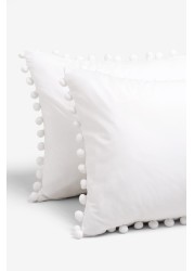 Pom Pom Duvet Cover And Pillowcase Set