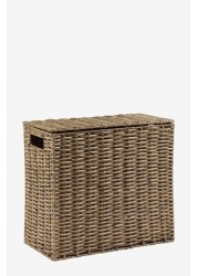 Plastic Wicker Storage Slimline Box