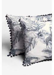 Floral Safari Duvet Cover and Pillowcase Set